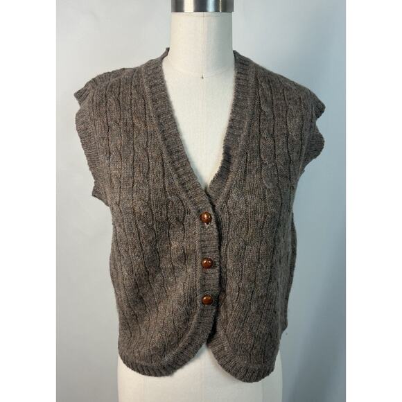 Woolrich Jackets & Blazers - The Woolrich Woman Vintage 1980s Cross Button 100% Wool Sweater Vest Grandmacore